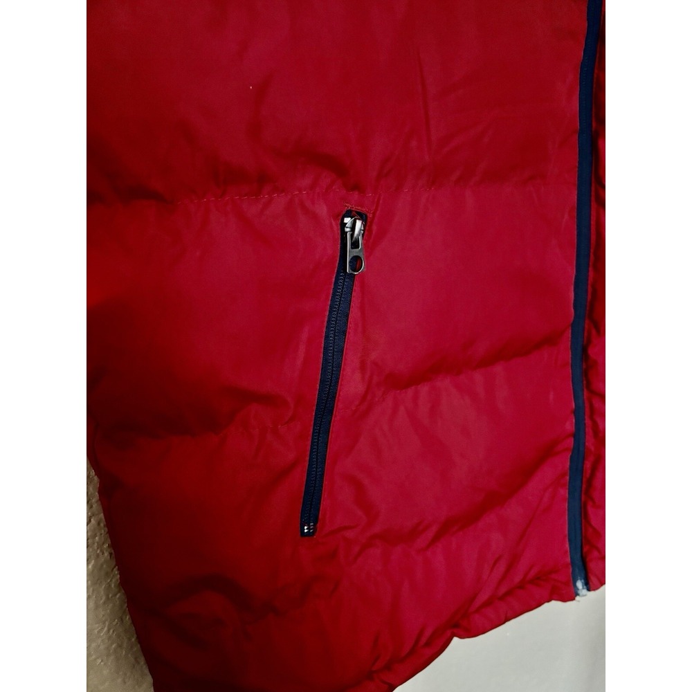 US Polo Assn. Vest Mens Large L Red Pockets Full Zip Insulated Puffer - Picture 5 of 10